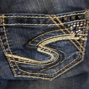 Silver Jeans Women's Dark Blue Boot Cut Jeans